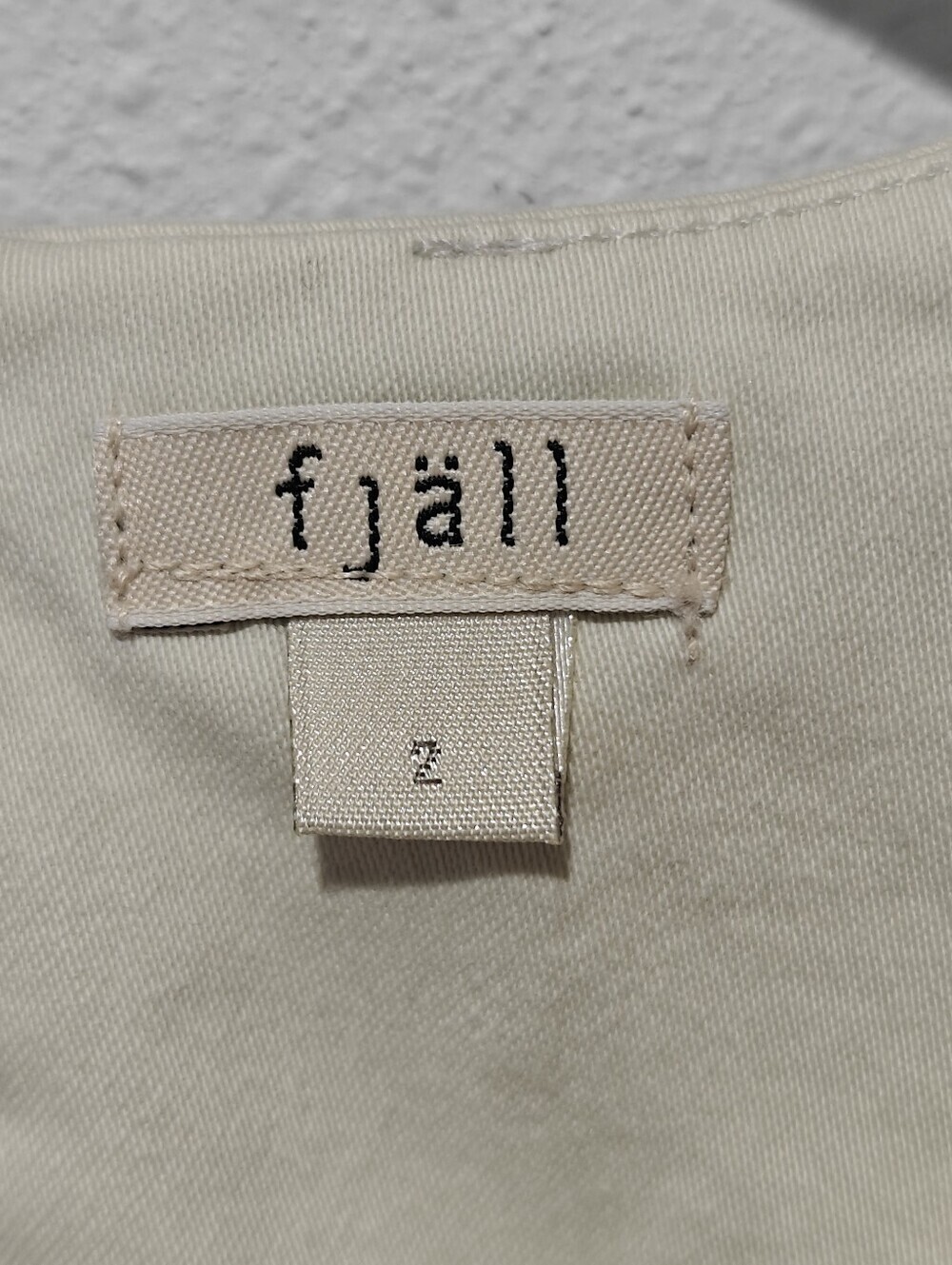 Fjäll Fjällräven Y2K Dress 2 Beige Cream Sleeveless Cotton Bust Darts Slits - Picture 5 of 9